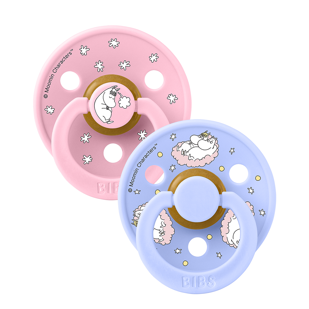BIBS x Moomin Colour 2 Pack Dreaming – Baby Pink Mix