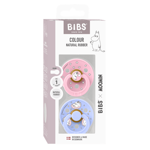 BIBS x Moomin Colour 2 Pack Dreaming – Baby Pink Mix