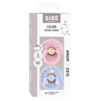 BIBS x Moomin Colour 2 Pack Dreaming – Baby Pink Mix