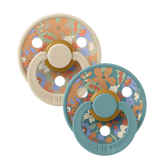 BIBS x LIBERTY Colour 2 Pack June Blossom - Vanilla Hush Mix - BIBS