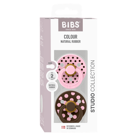 STUDIO Colour-sutter 2 pack Polka - Baby Pink/Mocha