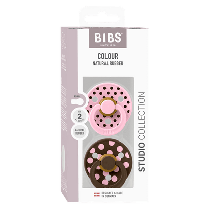 STUDIO Colour-sutter 2 pack Polka - Baby Pink/Mocha