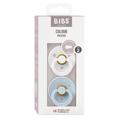 Colour 2 Pack White/Baby Blue