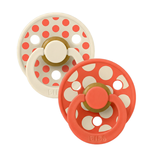STUDIO Colour sutter 2 pack Polka - Ivory/Tango