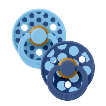 STUDIO smoczki Colour, 2 szt., Polka - Breeze/Cornflower