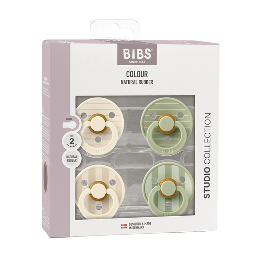 bibs studio 4 pack pacifiers size 2