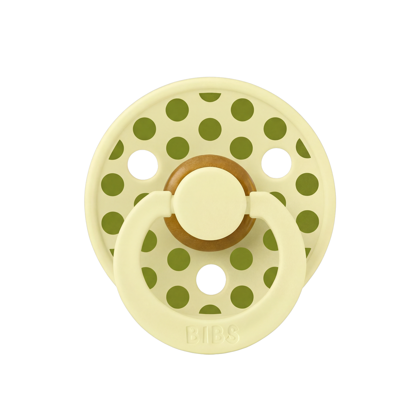STUDIO Colour Pacifier Polka - Luna/Wasabi