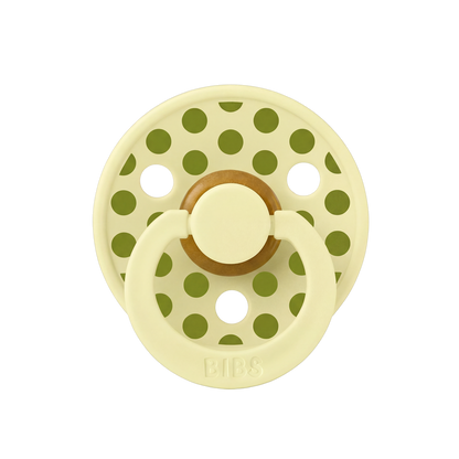 STUDIO Colour Pacifier Polka - Luna/Wasabi