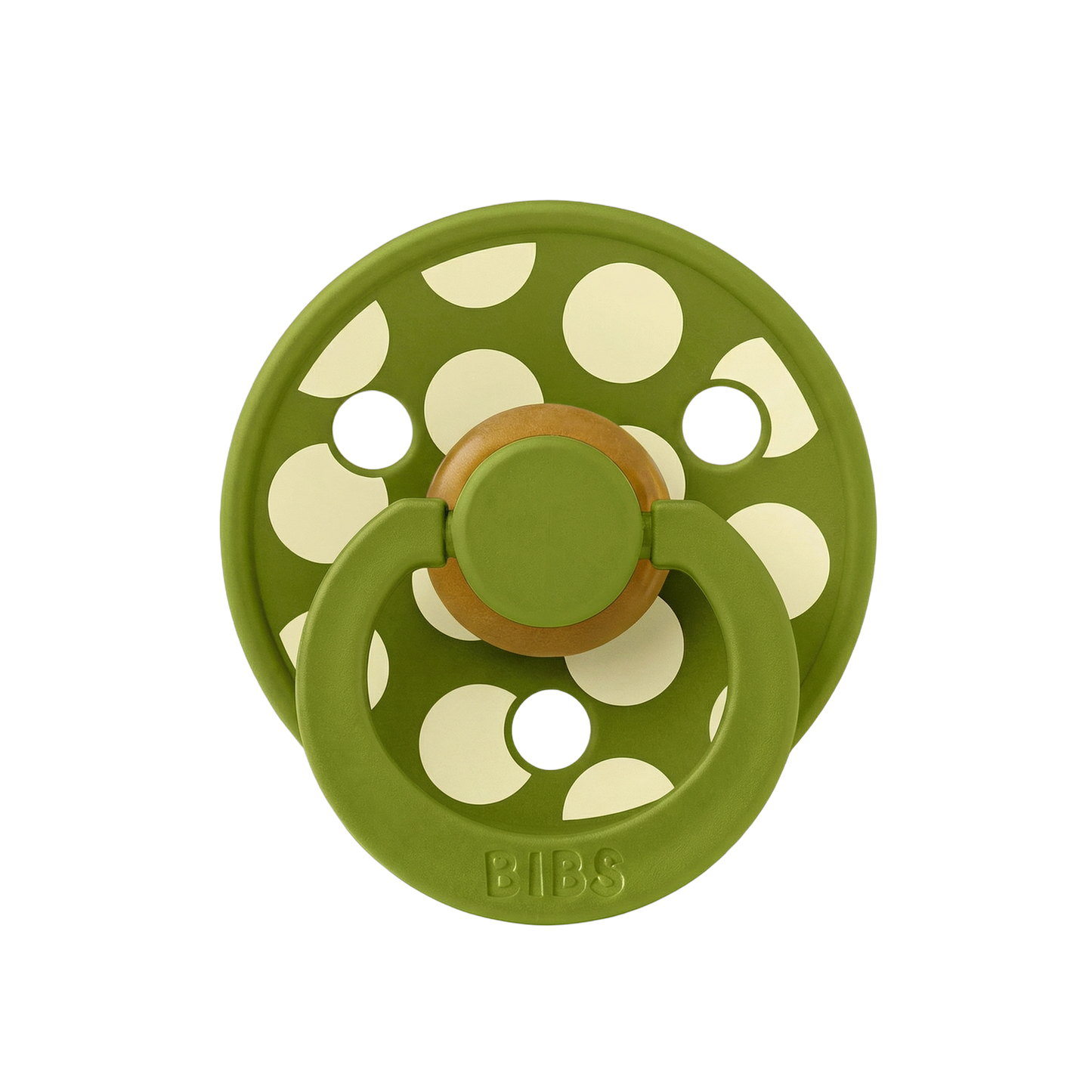STUDIO Colour Pacifier Polka - Wasabi/Luna