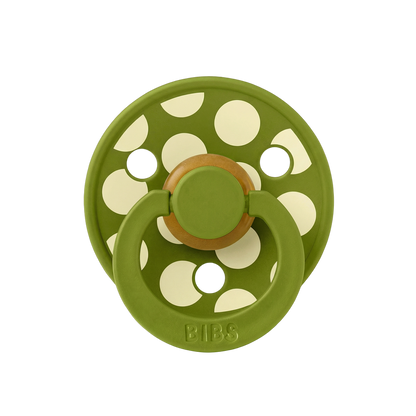STUDIO Colour Pacifier Polka - Wasabi/Luna