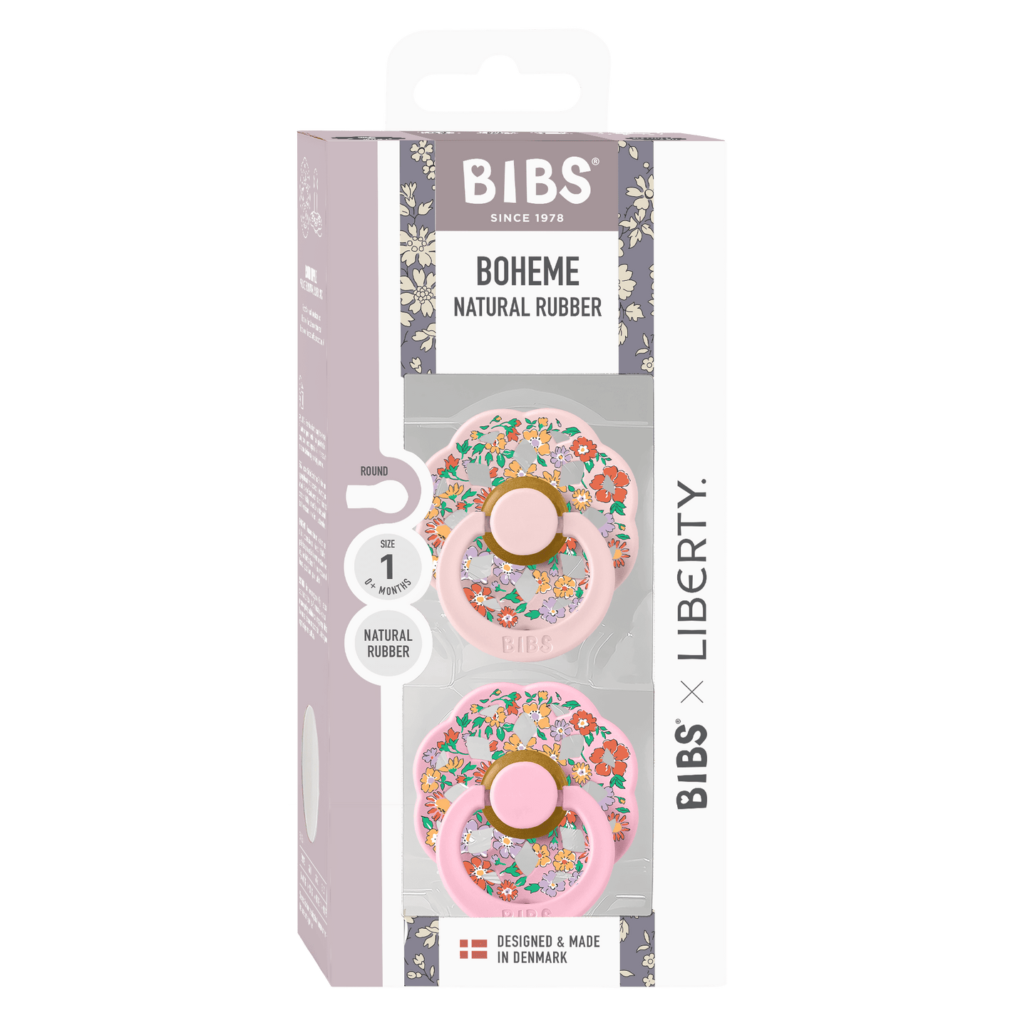 BIBS x LIBERTY Boheme 2er-Pack Oscar Meadow – Blossom-Mix