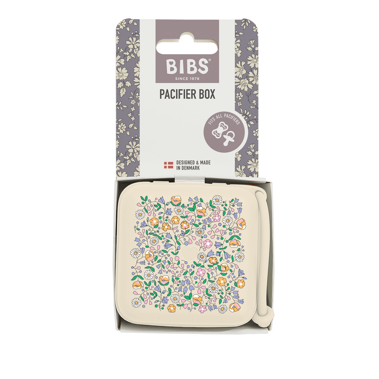 BIBS x LIBERTY Pacifier Box Chloe Meadow - Ivory