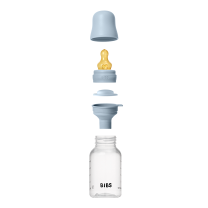 BPA-freies PP-Babyflaschenset 150 ml, Latex – Baby Blue