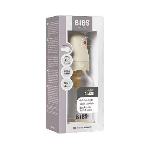 Babyglasflaschen-Set Boheme 120ml Latex – Ivory