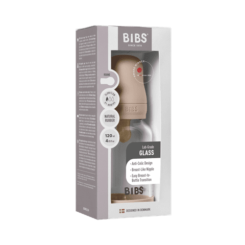 Babyglasflaschen-Set 120ml Latex – Blush