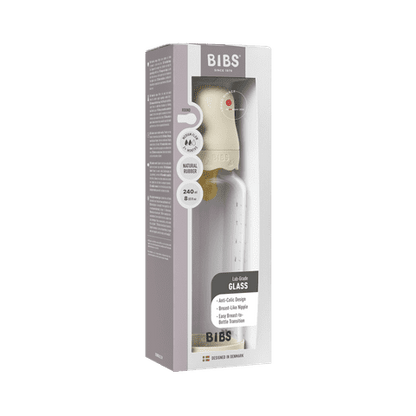 Babyglasflaschen-Set Boheme 240ml Latex – Ivory