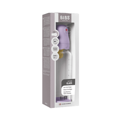 Baby Glass Bottle Boheme Set 240ml Latex - Violet Sky
