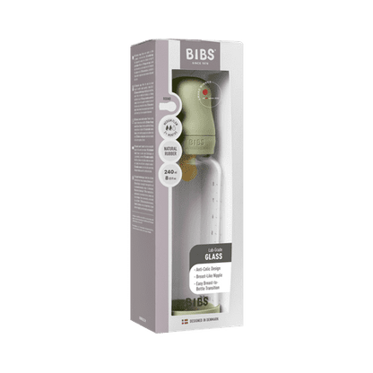 Babyglasflaschen-Set 240ml Latex – Sage