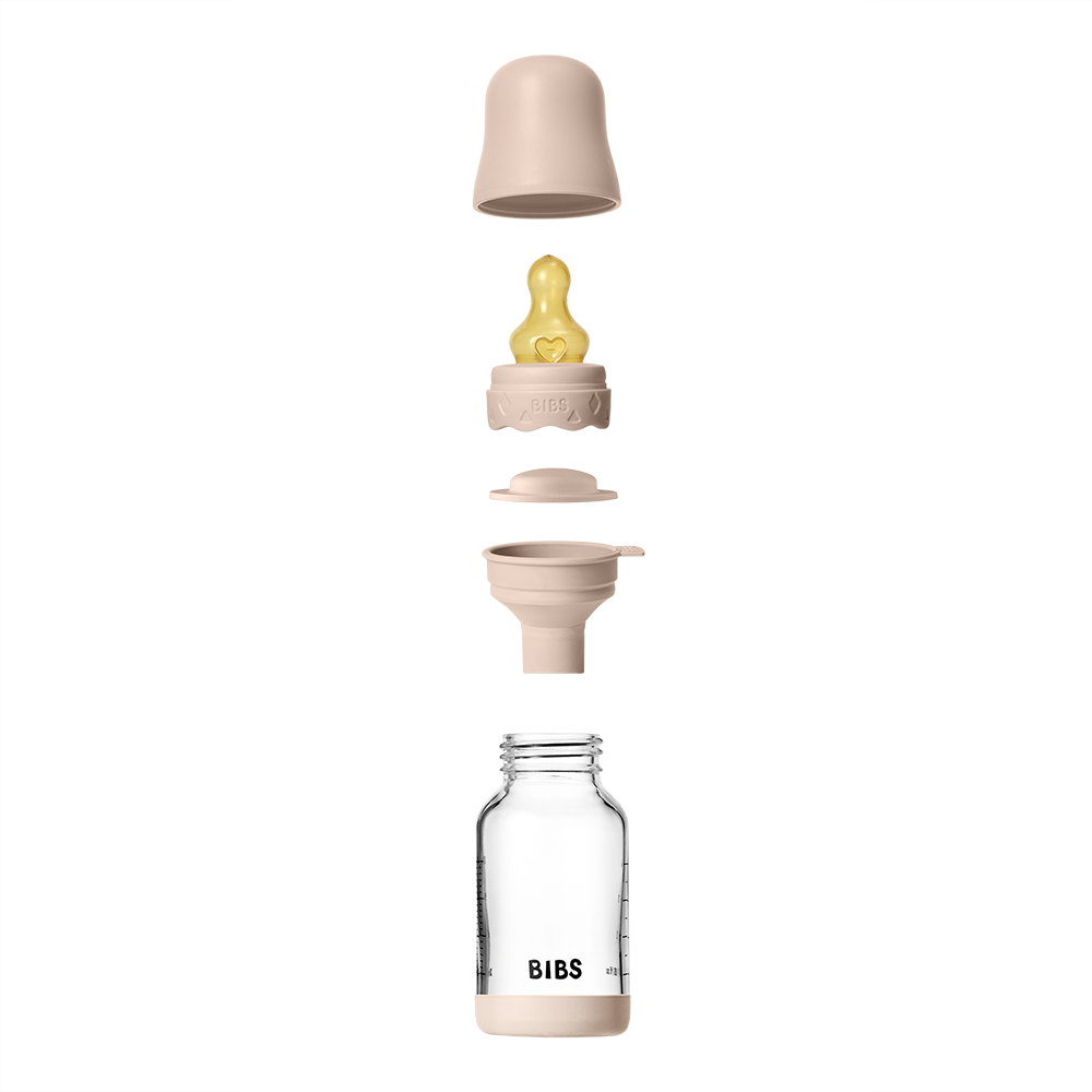 Babyglasflaschen-Set Boheme 120ml Latex – Blush