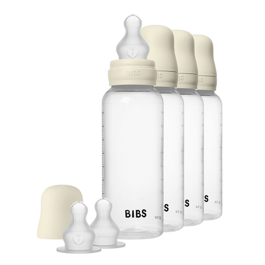 Babyflasche aus BPA-freiem PP, 270 ml, 4er-Pack, Silikon – Ivory