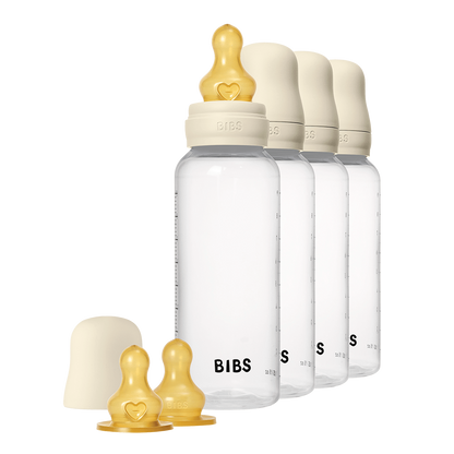 Babyflasche aus BPA-freiem PP, 270 ml, 4er-Pack, Latex – Ivory