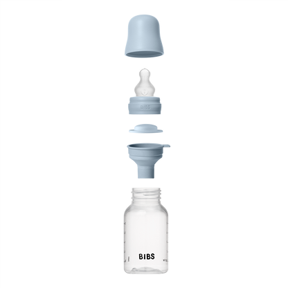 BPA-freies PP-Babyflaschenset 150 ml, Silikon – Baby Blue