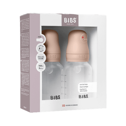 Baby-BPA-freies PP-Flaschenset 150ml im 2er-Pack, Silikon – Blush