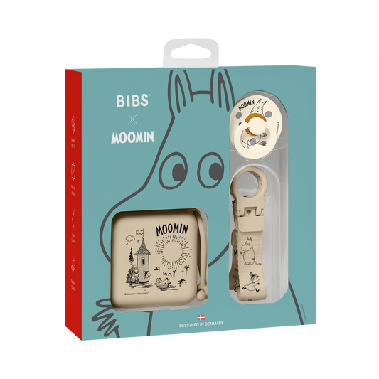BIBS x Moomin Soothe & Go-gavesæt - Vanilla