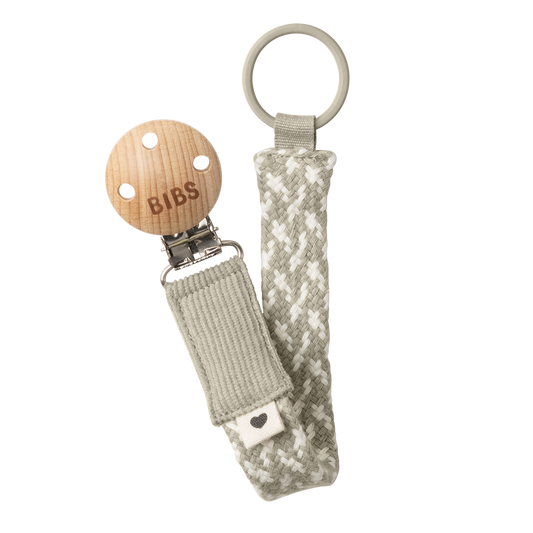 Pacifier Clip Sand/Ivory