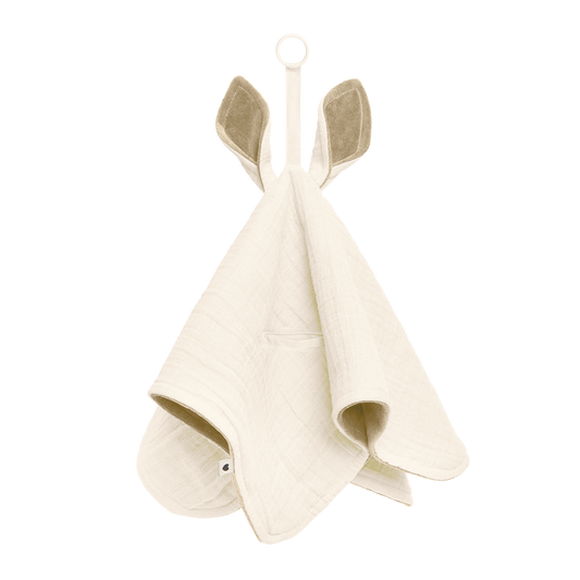 Doudou bibs Kangourou Ivoire