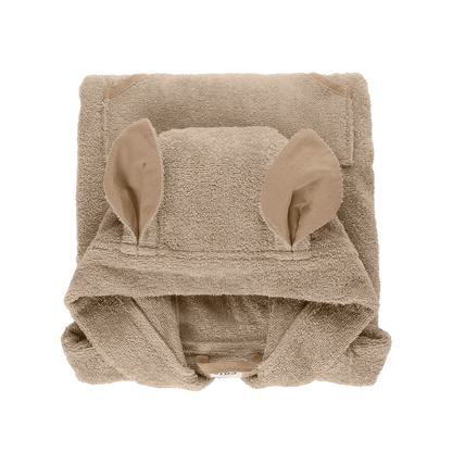 Poncho kąpielowe Kangaroo dla małych dzieci Vanilla