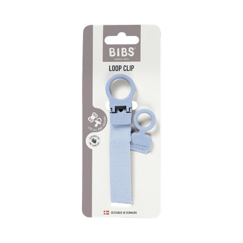 Pacifier Clip Loop - Dusty Blue