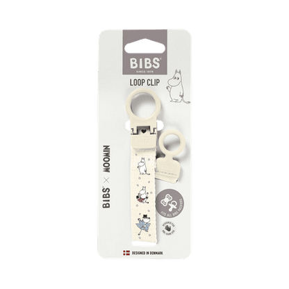 BIBS x Moomins sutteclip med løkke - Ivory