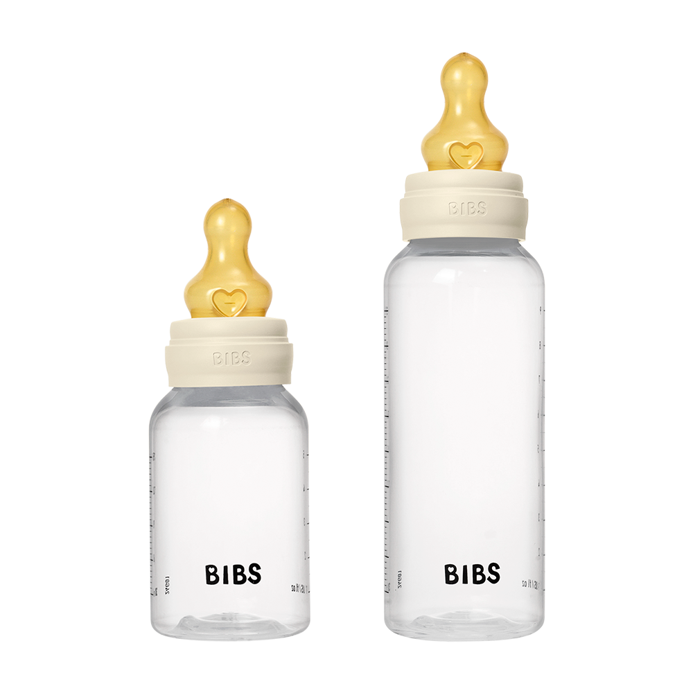 BPA-freies PP-Babyflaschenset Grow and Flow 150 ml/270 ml, Latex – Ivory