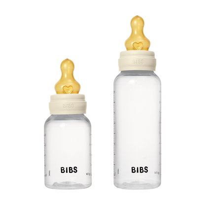 BPA-freies PP-Babyflaschenset Grow and Flow 150 ml/270 ml, Latex – Ivory