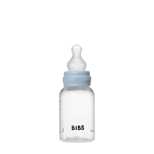 Baby BPA-Free PP Bottle Set 150ml Silicone - Baby Blue