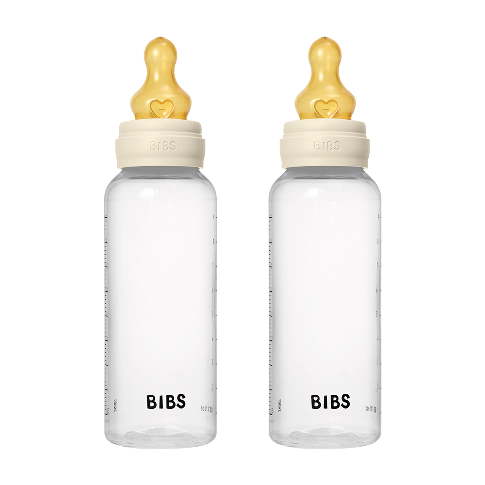 Baby BPA-Free PP Bottle Set 270ml 2 Pack Latex - Ivory