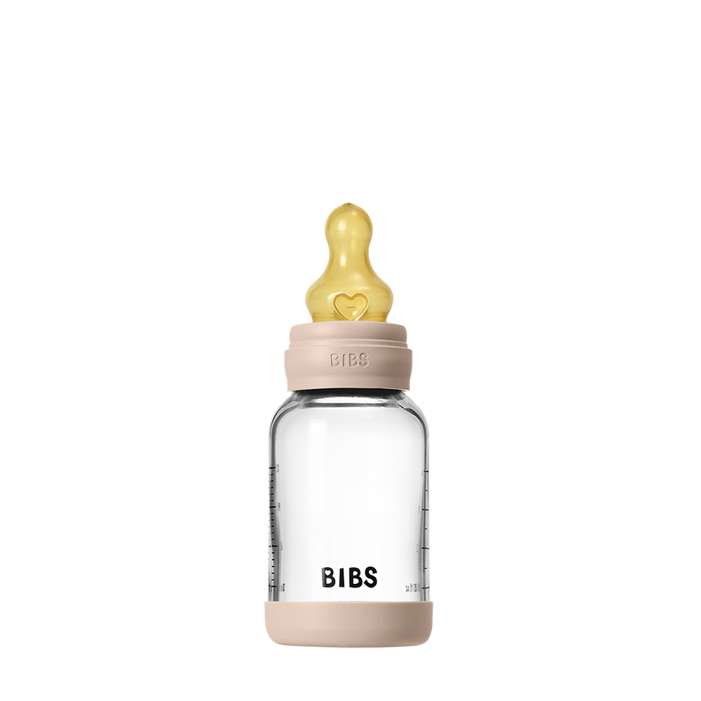 Babyglasflaschen-Set 120ml Latex – Blush