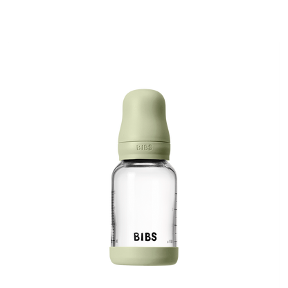 Babyglasflaschen-Set 120ml Silikon – Sage