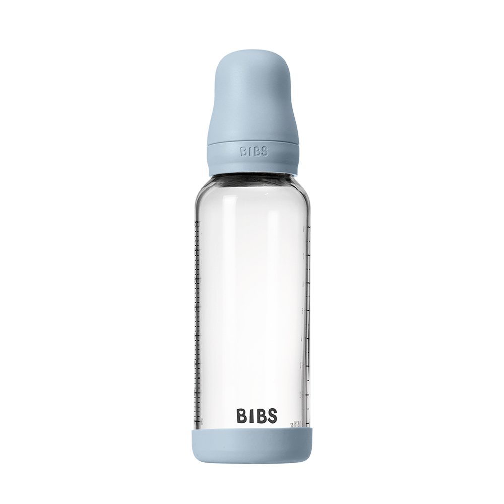 Babyglasflaschen-Set 240ml Latex – Baby Blue