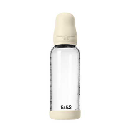 Babyglasflaschen-Set 240ml Silikon – Ivory