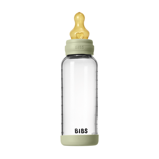 Coffret biberon en verre 240 ml Latex - Sauge