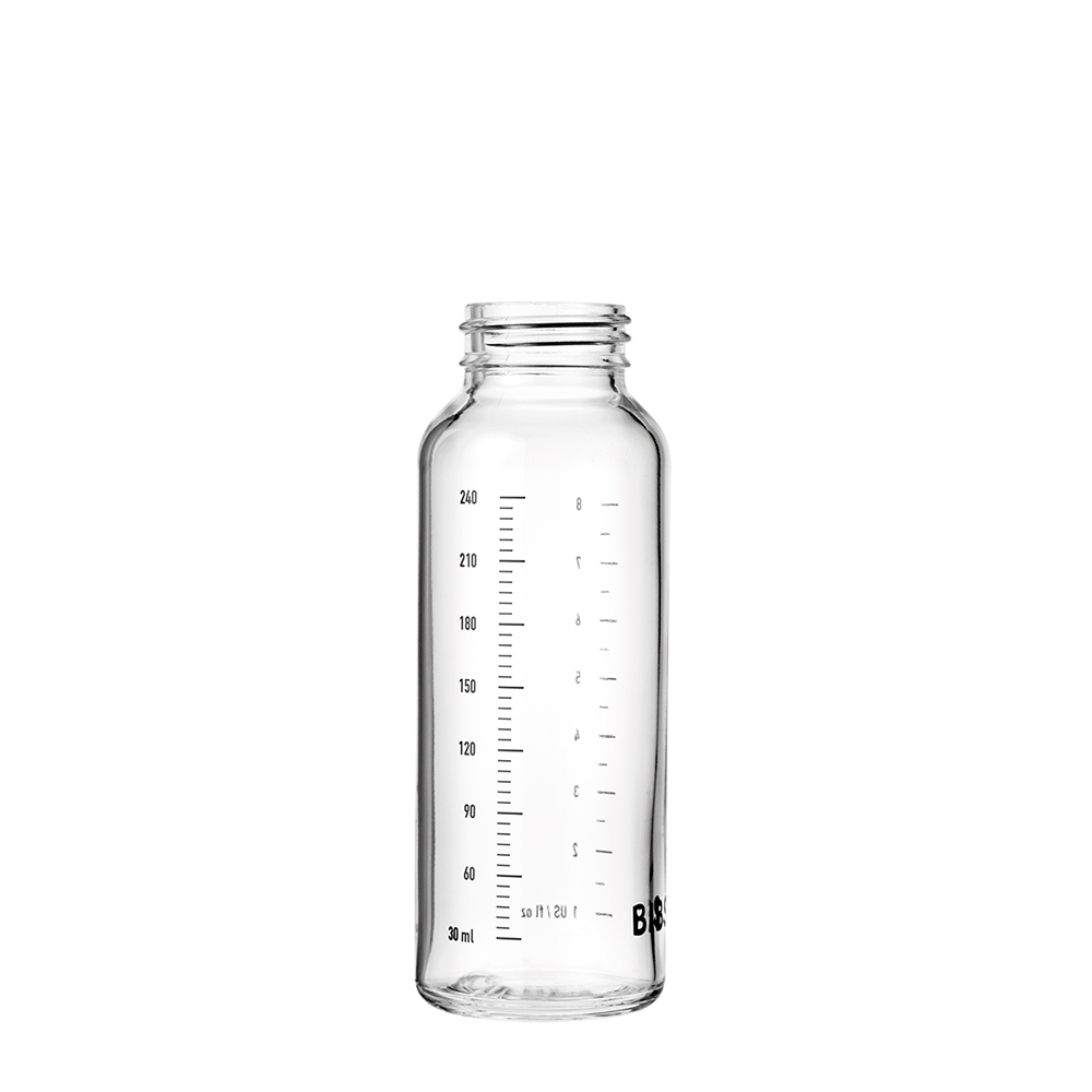 Babyglasflaske, flaske 240 ml