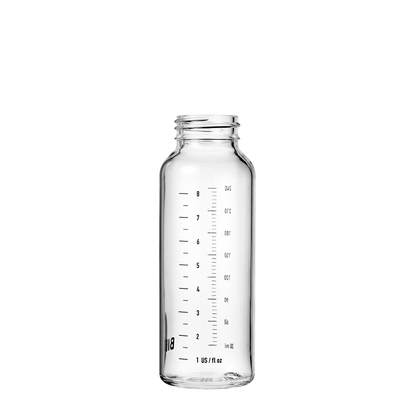 Babyglasflaske, flaske 240 ml