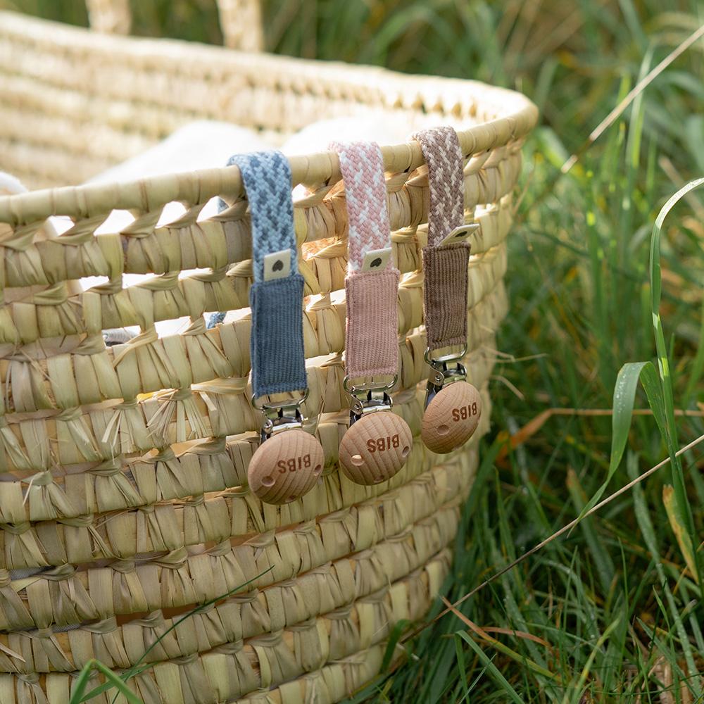 Pacifier Clip Sand/Ivory