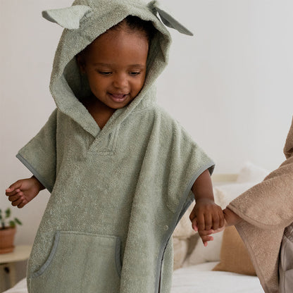 Kænguru-poncho til tumlinger Sage