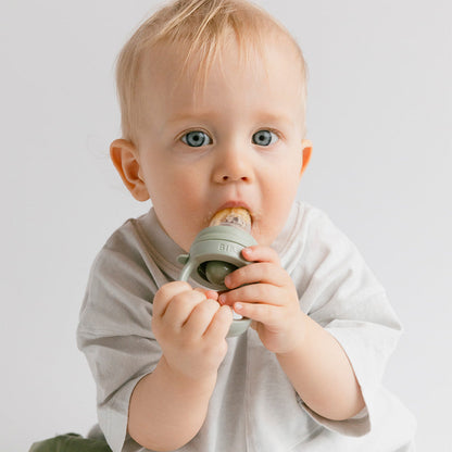 sage green baby feeder