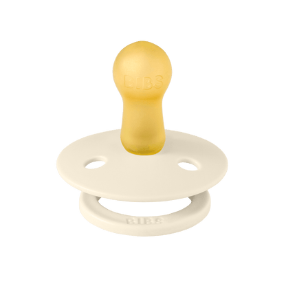 bibs colour round latex nipple pacifier ivory