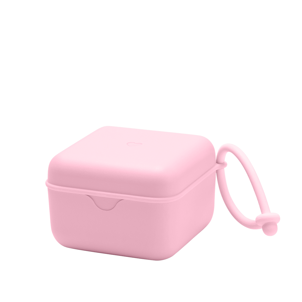 Boîte à tétines - Rose bébé