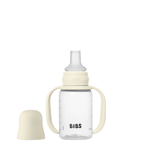 Sutteflaske med silikonetud 150 ml - Ivory